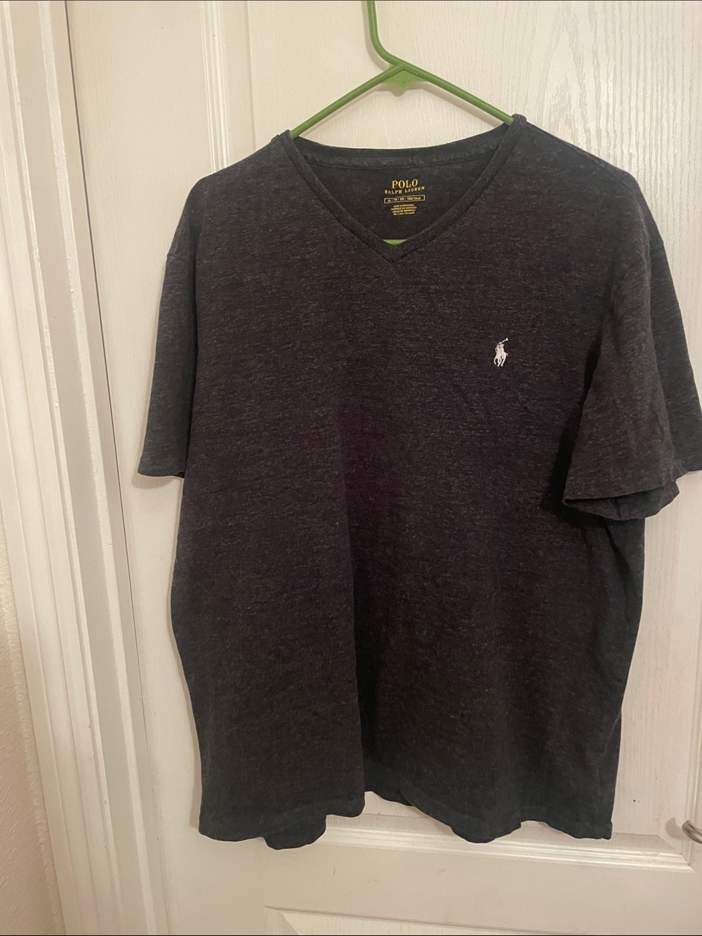 Polo by Ralph Lauren V-Neck Short Sleeve T-Shirt - Charcoal